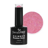 Cumpara ieftin Shimmer Rubber Base SensoPRO Milano - #51 Scarlet Spots, 10ml