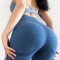 J719-4 Colanti sport/casual cu efect de push-up si talie inalta