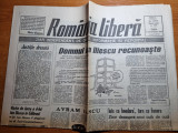 Ziarul romania libera 11 septembrie 1992