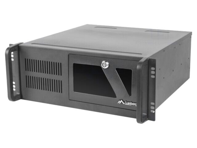Carcasă Server ATX LANBERG 4U 19&quot; Neagră Z25085 - Dimensiuni 117x430mm