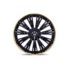 Set 4 capace roti Evo culoare negru auriu 15 inch Cod: WM4-1GL-15 Automotive TrustedCars, Oem