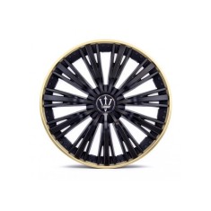 Set 4 capace roti Evo culoare negru auriu 16 inch Cod: WM4-1GL-16 Automotive TrustedCars