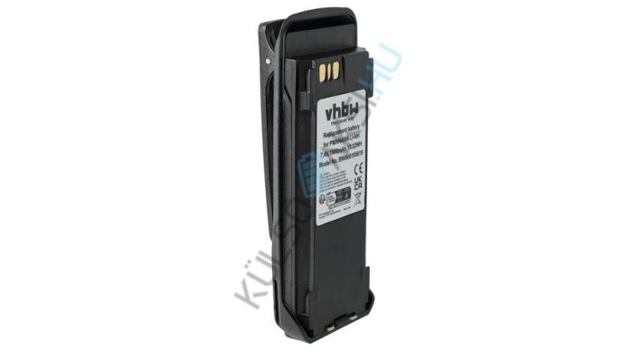 Baterie radio VHBW de &icirc;nlocuire pentru Motorola NNTN4066, NNTN4077, NNTN4103 - 1800 mAh 7,4 V Li-Ion + clemă pentru curea