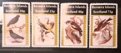 Bernera island pasari cantatoare, fauna serie 4 v. Neuzata foto