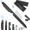 Pix multifunctional, 9 in 1, rigla, surubelnita, suport telefon, LED, negru