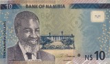 Bancnota Namibia 10 Dolari 2025 - P16 UNC ( vezi descriere )