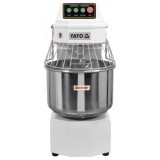 Malaxor Profesional YATO GASTRO 40L, 3100W - Aluat Pizza, Paine - Brutărie, Cofetărie, Pizzerie - Capac Protectie, Otel Inoxidabil