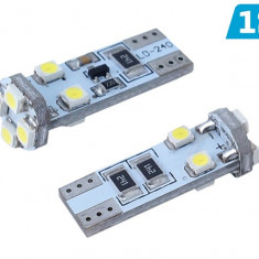 Bec Vision W5w (t10) 12v 8x 3528 Smd Led, Canbus, Alb, 1 Buc 58300