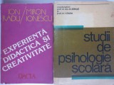 EXPERIENTA DIDACTICA SI CREATIVITATE+ STUDII DE PSIHOLOGIE SCOLARA= PACHET 2 VOL