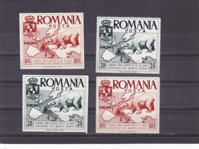 EXIL,ROMANIA-SPANIA,EUROPA,DANT + NEDANT,1959,MNH ROMANIA. foto