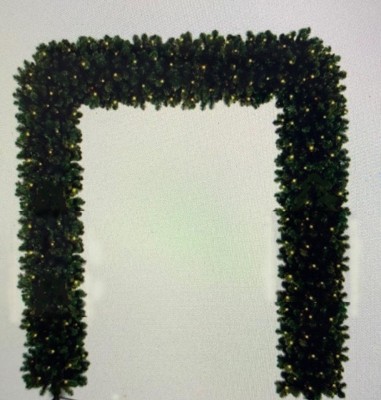 Arcada metalica brad luminoasa 2 m inaltime, iluminat festiv foto