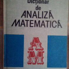 Romulus Cristescu - Dictionar de analiza matematica (1989)