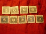 Serie mica Kroatia 1944 Porto , 9 valori