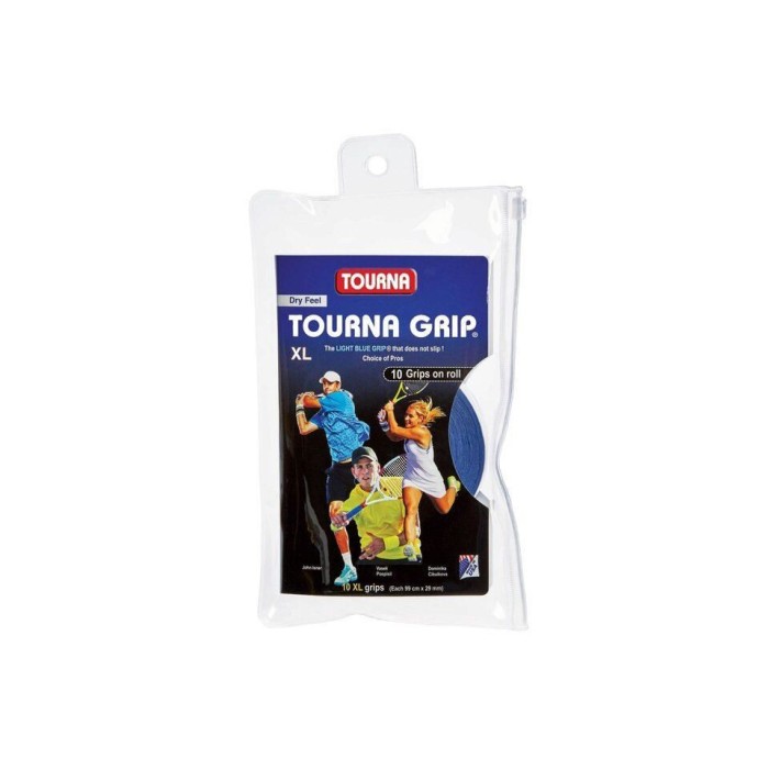 Overgrip Tourna Blue, XL, 10 bucati