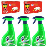 3 x Aroxol lichid insecticid impotriva insectelor 3 x 400ml + 2x capcane gandaci