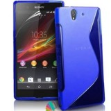 Husa TPU Sony Xperia L36h C6603 Albastra PROMO