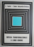Sintaxa transformationala a limbii romane &ndash; E. Vasiliu