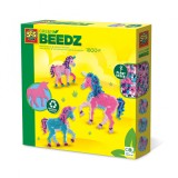 Set creativ Green Beedz , 1800 Margele de calcat Unicorn,+5 ani, SES Creative