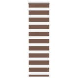 Jaluzea tip zebra maro lățime țesătură 35,9 cm poliester