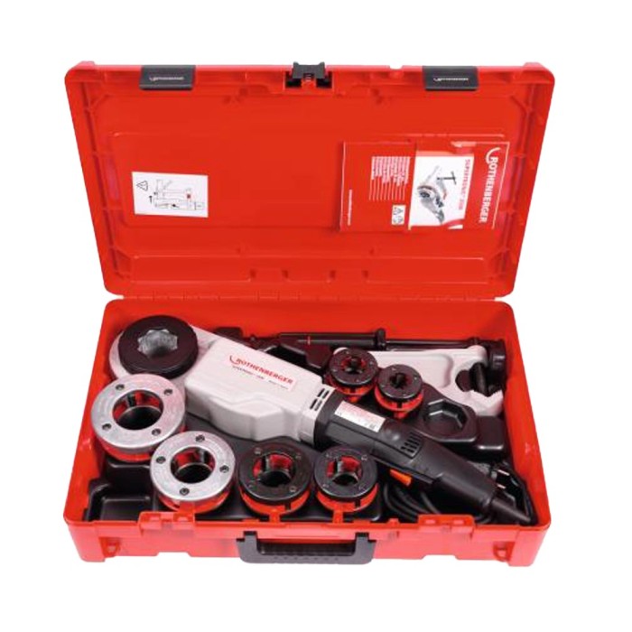 Trusa de filetat electrica ROTHENBERGER SUPERTRONIC 2000 1 2 -3 4 -1 -1.1 4 -1.1 2 -2