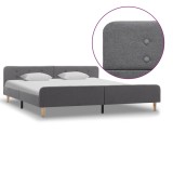 Cumpara ieftin Cadru de pat, gri deschis, 180 x 200 cm, material textil