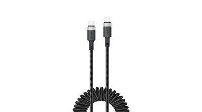 Cablu Acefast C14-03 USB-C - USB-C cu arc 480Mb/s 3A 1.2m - Negru foto