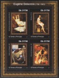 Sao Tome și Principe 2011 - Picturi de Eugene Delacroix, Bloc, MNH, Nestampilat