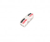 Conector legatura Doza 2 Poli, Dublu, KV212 negru rosu, 32A 600V 0.08-4.0mm2, CE Contact Electric