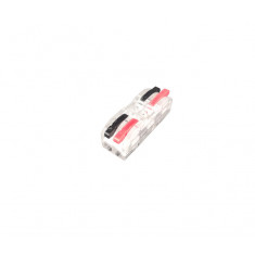 Conector legatura Doza 2 Poli, Dublu, KV212 negru rosu, 32A 600V 0.08-4.0mm2