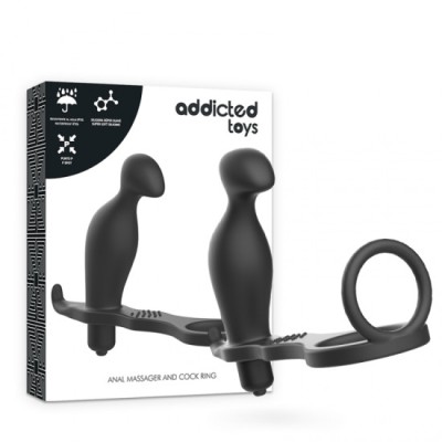 ADDICTED TOYS - ANAL PLUG WITH BLACK SILICONE RING 12 CM foto