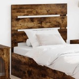 vidaXL Tăblie cap cu headboard Stejar fumuriu 75 cm Lemn compozit 887589