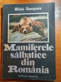 Mamiferele Salbatice din Romania - Carte Biologie 1989, 142 Pagini