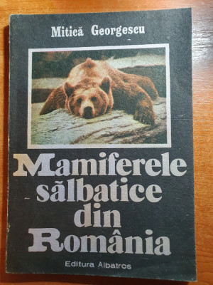 mamiferele salbatice din romania - 1989 foto