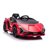 Cumpara ieftin Masina electrica HOMCOM pentru copii 12V Lamborghini, telecomanda, viteza 3-8 km/h, 108x62x40cm, Rosie | AOSOM RO