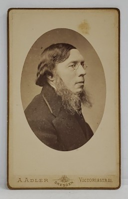 Pianistul si compozitorul Fritz Spindler (1817-1905), FOTOGRAFIE C.D.V, ATELIER A. ADLER, DRESDA foto