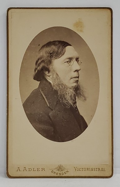 Pianistul si compozitorul Fritz Spindler (1817-1905), FOTOGRAFIE C.D.V, ATELIER A. ADLER, DRESDA