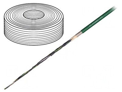 Cablu de control verde 4G1,5mm2 chainflex CF6 foto
