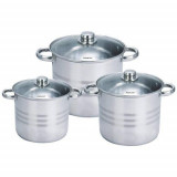 Cumpara ieftin Set 3 oale inox cu capac Royalty Line RL-SP3