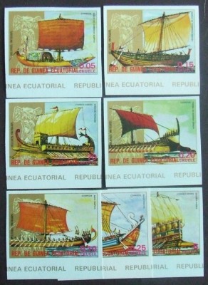 R.Guinea Ecuatoriala. -CORABII ANTICE-SERIE 7 V.NEDANTELATA-MNH.**GEQ 020 foto