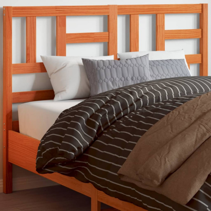 vidaXL Tăblie de pat, maro ceruit, 150 cm, lemn masiv de pin