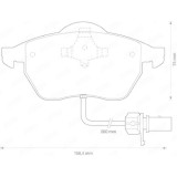 Set placute frana Jurid 571982J, parte montare : punte fata