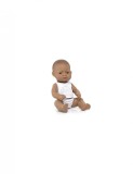 Papusa bebelus educativa 32 cm Baiat hispanic, MINILAND