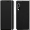Husa Plastic - Textil OEM New Sleep Case pentru Samsung Galaxy A12 A125, Cu Suport, Neagra