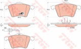 Set placute frana,frana disc SEAT ALHAMBRA (7V8, 7V9) (1996 - 2010) TRW GDB1538