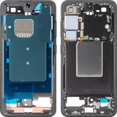 Carcasa Mijloc Samsung Galaxy S24 S921, Neagra (Onyx Black), Service Pack GH82-33418A