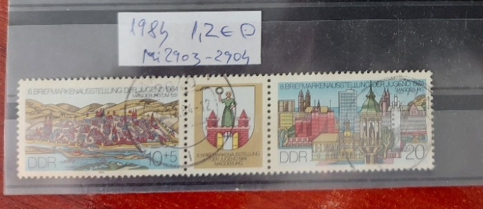 TS21 - Timbre serie DDR 1984 Mi2903-04