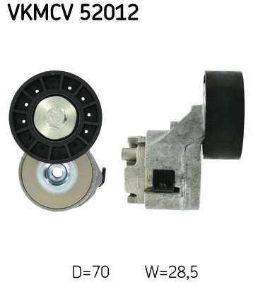 SKF VKMCV 52012 rola intinzator,curea transmisie foto