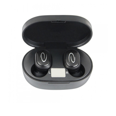 Casti In-Ear wireless TWS, Esperanza Tucana 95828, Bluetooth v.5.0, cu statie de incarcare, negre foto