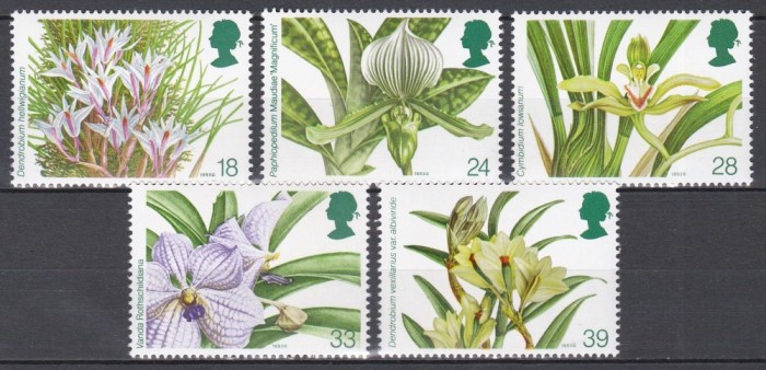 Marea Britanie 1993 - A 14-a Conferință Mondială a Orhideelor, MNH