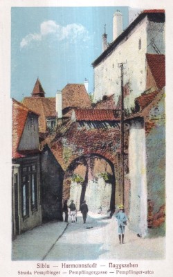 SIbiu. Strada Pempflinge (necirculata) foto